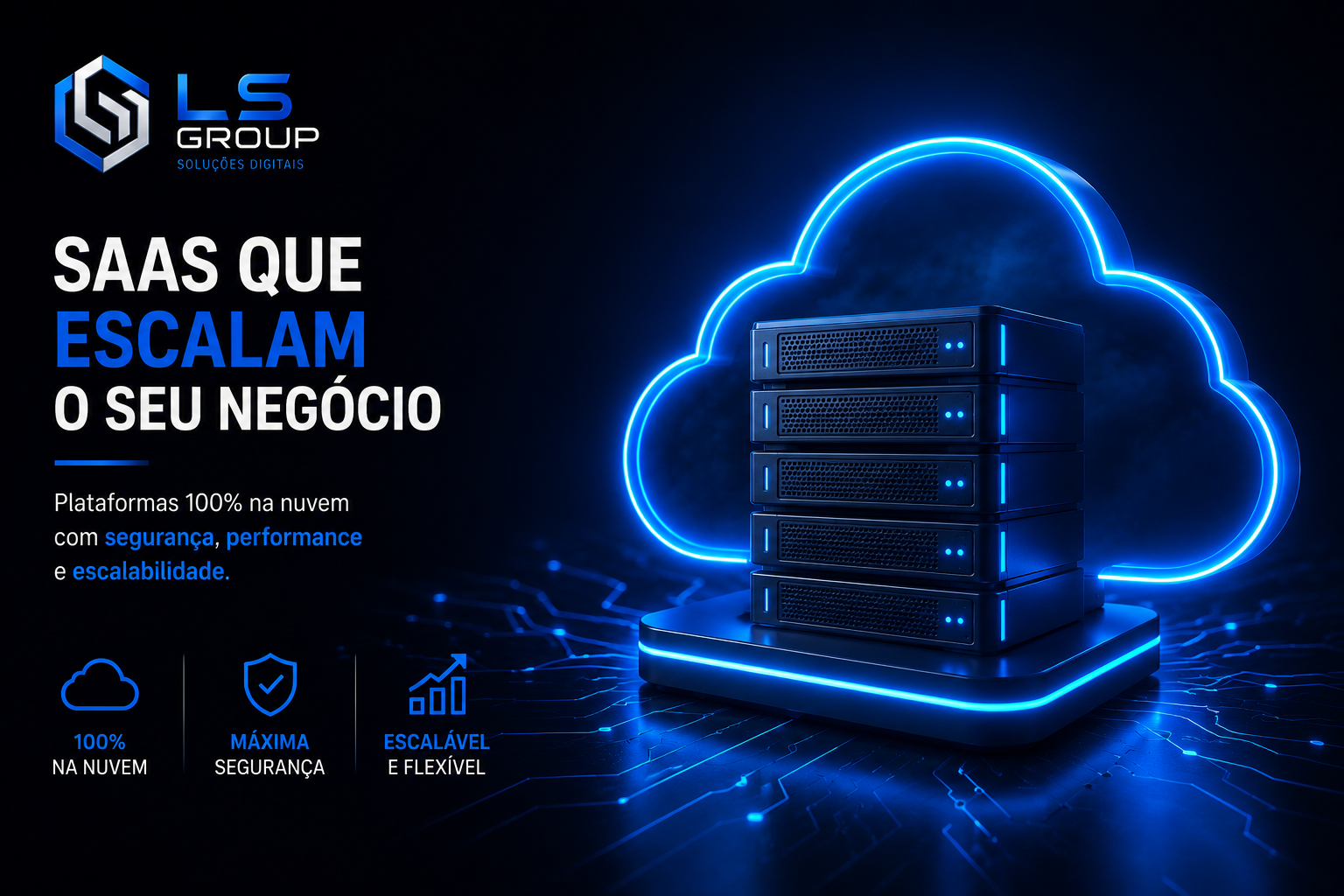 Infraestrutura em nuvem criada pela LS Group